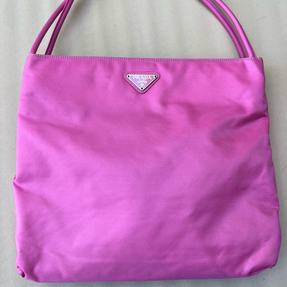 Prada Handbag Tessuto Nylon Pink